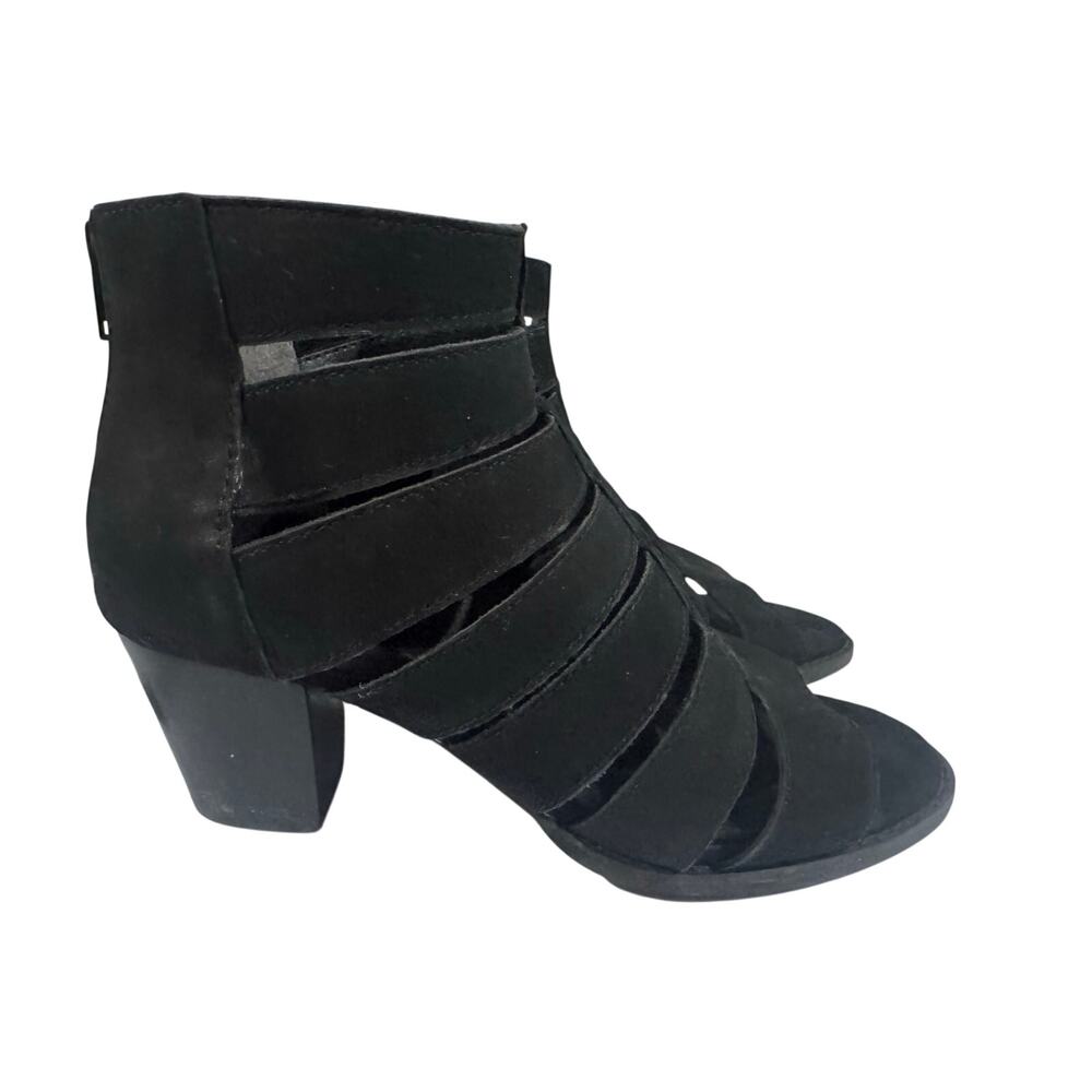 Vionic Harlow Black Suede Heels Sz 8